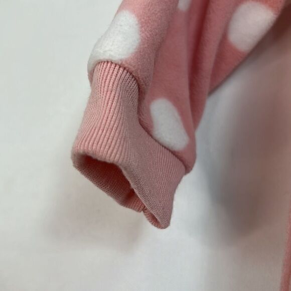 Carter’s Pink and White Fleece Sleep Sack 3-6 months EUC Bunny - Picture 7 of 12